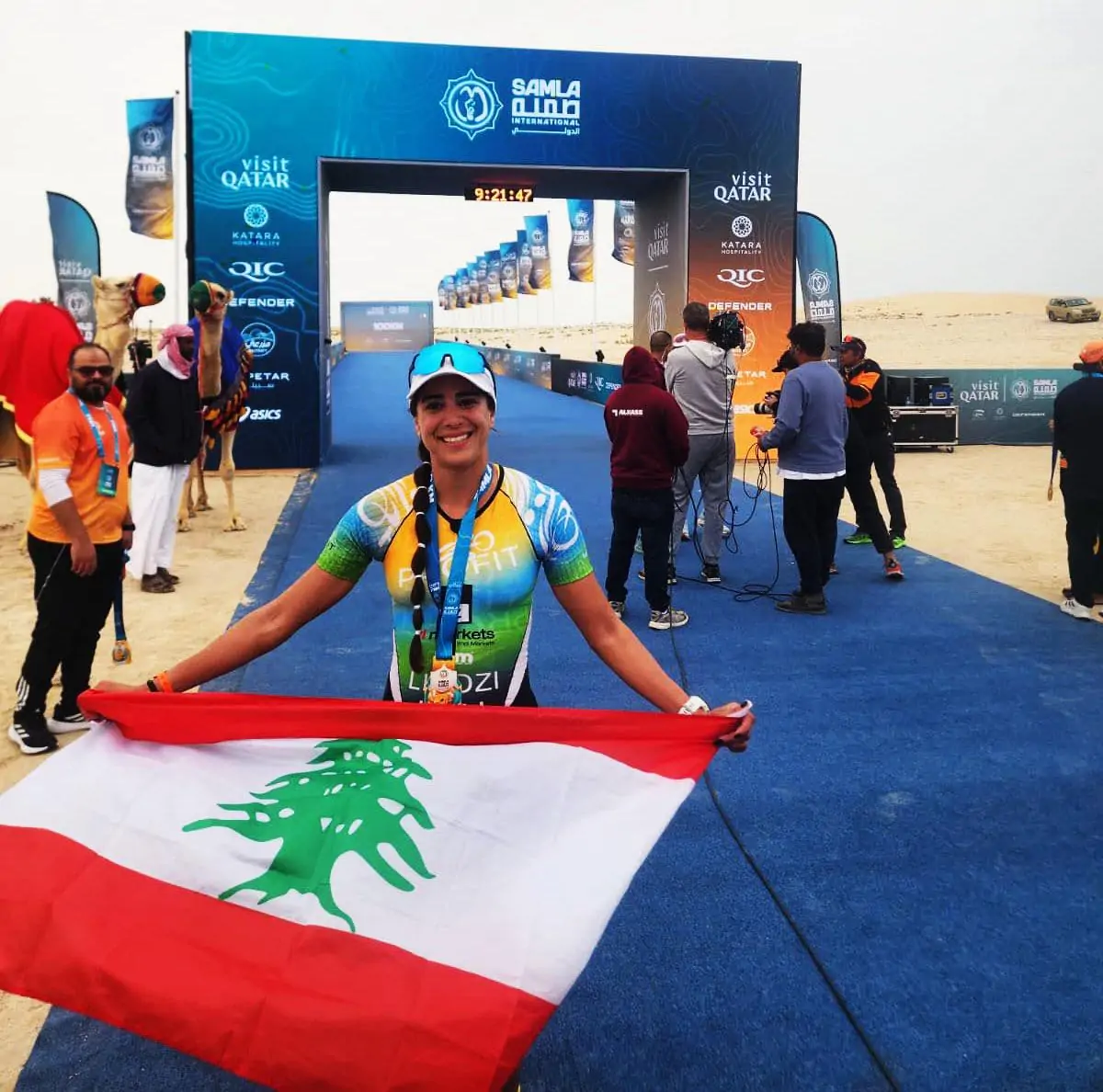 يندزي ناضر تاسعة وعلي الزعبي سادس عشر في سباق صملة القطري(100كلم)